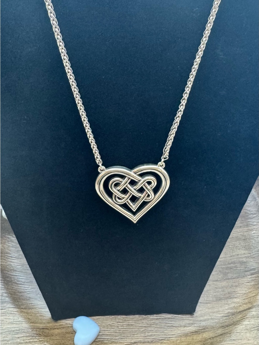 Brighton Celtic Knot Interlock Crossing Hearts Pendant Necklace- NWT